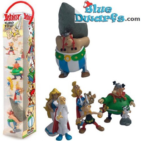 Asterix und Obelix Spielset mit Miraculix und andere Spielfiguren - Plastoy (4-7 cm)