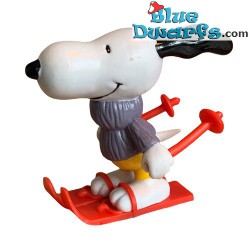 Snoopy/ Peanuts mit Skis Player Schleich figurine (+/- 6cm)