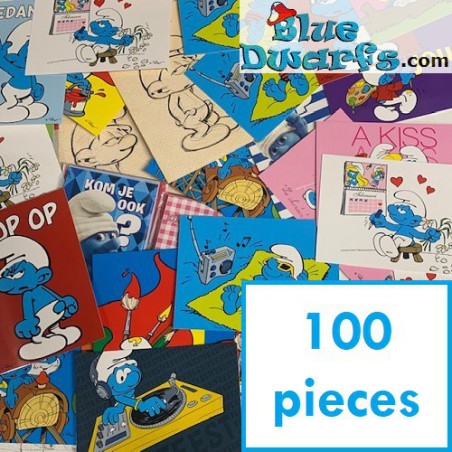 100 Carte postale Les schtroumpfs - 15x10,5 cm