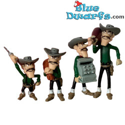Lucky Luke et les Dalton – Coffret de jeu – 7 figurines – Plastoy – 4 à 9 cm