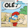 Canvas painting - Papa Smurf torero oLéééé - LIMITED - 60x20x2cm