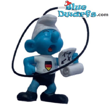 5: Midfielder smurf - Footballer Smurf figurine - EDEKA - NR.5 / 4cm