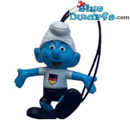 11: Goal-Getter Smurf - Footballer Smurf figurine - EDEKA - NR.11 / 4cm