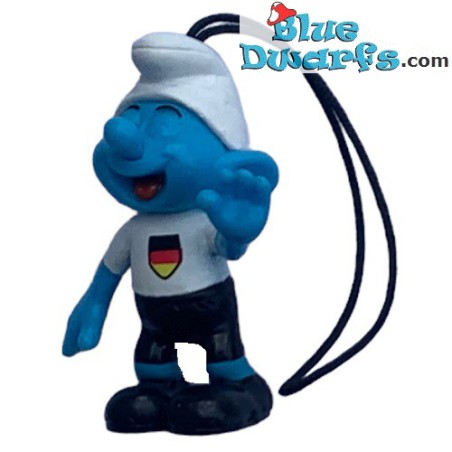 8: Midfielder smurf - Footballer Smurf figurine - EDEKA - NR.8 / 4cm