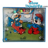 Mini Schlumpf Spiel mit Minikugeln - PEZ - blau - 9x7cm