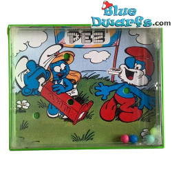 Mini gioco dei puffi - con mini palline - PEZ - 6 pezzi - 9x7cm