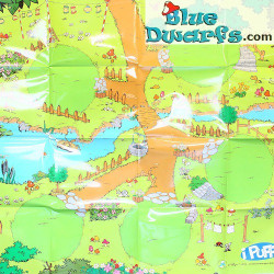 Tapis de Jeu Village Schtroumpf - Créez votre propre village Schtroumpf - Plastique - DeAgostini - 100x80cm