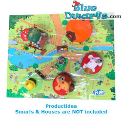 Schlumpfdorf Spielmatte - Erstelle dein eigenes Schlumpfdorf - Plastik - DeAgostini - 100x80cm