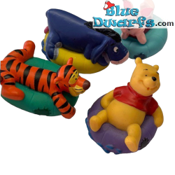 4 juguetes de baño Winnie de Pooh (+/- 4,5 cm)