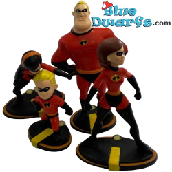 4 x The incredibles figuurtjes  - Bullyland -