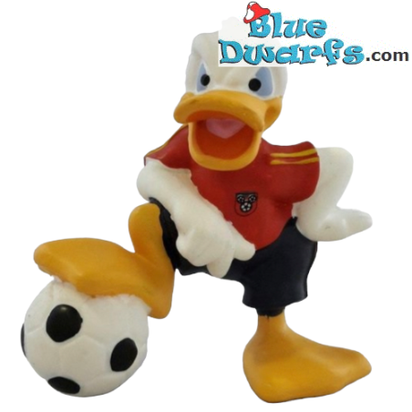 Donald Duck speelfiguurtje - Spanje voetballer  (+/- 6 cm)