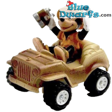 Mickey Mouse - Disney Figurine - Mickey avec Safari voiture - 9cm