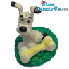 Asterix e Obelix: Idefix con l'osso +/- 4cm (Bullyland)