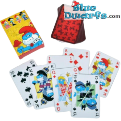 Colored Smurfs Playing Cards - 55 cards - with all the well-known characters