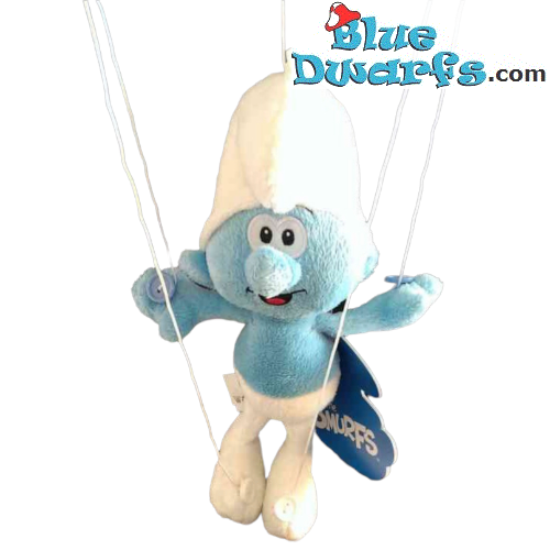 Smurfen knuffel: Klungelsmurf  - marionet pop -  (+/- 25 cm)