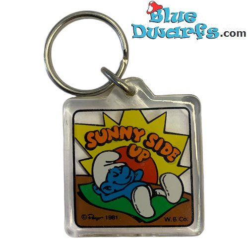 Schlumpf Schlüsselring Sunny Side Up  - W.B. CO 1991 -