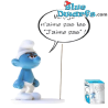 Grouchy smurf with speech bubbles- Resin figurine - Plastoy - 20cm