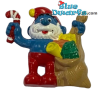 51903: Grote smurf met Kerstpakjeszak ZWEIFEL +/- 4cm - Schleich - 5,5cm