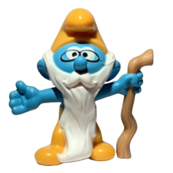 Grandpa Smurf - Mc Donalds figurine (2018 / +/- 7 cm) - Schleich - 5,5cm