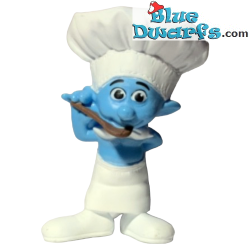Pitufo cocinero - Figura Los Pitufos  - Mc Donalds Happy Meal - 2011 - 8cm