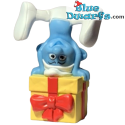 Jokey Schlumpf mit Geschenk - Spielfigur - Mc Donalds Happy Meal - 2011 - 8cm