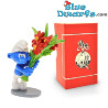 Smurf with flowers - Metal figurine - Pixi Origin II - 3,5 cm
