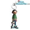 Gomer goof with cat - Plastoy keyring - 7cm