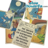 5x smurf sticker  - 1982 -  Panini  (+/- 6,5 x 5cm)