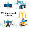 Mc Donalds - 19 schleich smurfen - Complete Happy Meal set 2022 - Met doosjes - 5,5cm