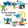 Mc Donalds Set 2022 - 19 Schlümpfe - Komplettes Serie Happy Meal - Schleich - 5,5cm
