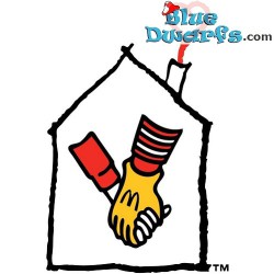Smurf met Ronald Mc Donalds logo en baby - Mc Donalds Happy Meal - Schleich - 2022 - 5,5cm