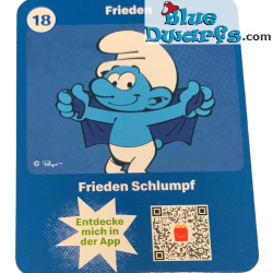 Peace smurf with dove of peace symbol - Mc Donalds Happy Meal - Schleich - 2022 - 5,5cm