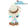 Puffo safari - Plastica puffo mobile - Figurina - DeAgostini - 7cm