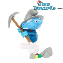 miner smurf - Movable smurf - figurine - De Agostini - 7cm