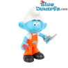Metselaar smurf - Beweegbare smurf - Smurfen Speelfiguurtje  - DeAgostini - 7cm