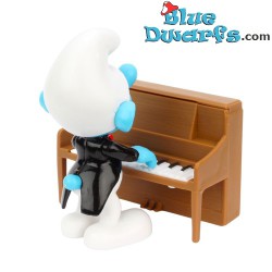 Puffo suona pianoforte - Plastica puffo mobile - Figurina - DeAgostini - 7cm