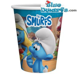 10x smurfette and smurf -  paper cups - Party Factory - 250ML