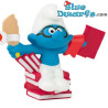 Puffo Quattrocchi con pila di libri  - Mc Donalds Happy Meal - Schleich - 2022 - 5,5cm