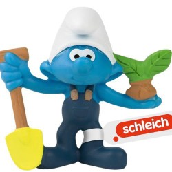 Boeren Smurf met plant en schep - Mc Donalds Happy Meal - Schleich - 2022 - 5,5cm