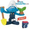 Puffo contadino - pala e pianta- Mc Donalds Happy Meal - Schleich - 2022 - 5,5cm