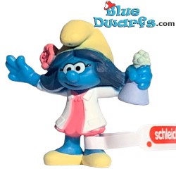 Researcher Smurfblossom Smurfette with lab glass- Mc Donalds Happy Meal - Schleich - 2022 - 5,5cm