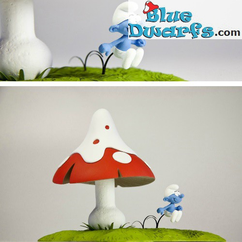 Fariboles Smurf with mushroom