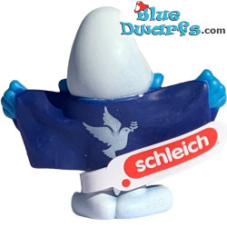 Peace smurf with dove of peace symbol - Mc Donalds Happy Meal - Schleich - 2022 - 5,5cm