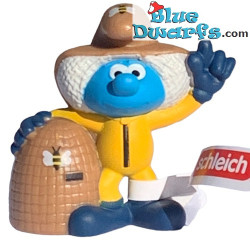 Beekeeper smurf with beehive - Mc Donalds Happy Meal - Schleich - 2022 - 5,5cm