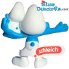 Puffo con casa Ronald Mc Donalds e Baby Puffo - Mc Donalds Happy Meal - Schleich - 2022 - 5,5cm