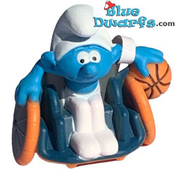 Basketball smurf in wheelchair - Mc Donalds Happy Meal - Schleich - 2022 - 5,5cm