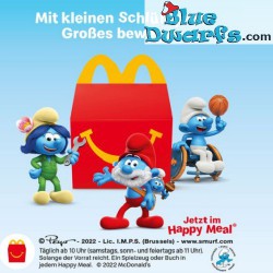 Puffo giocatore di basket - su sedia a rotelle - Mc Donalds Happy Meal - Schleich - 2022 - 5,5cm
