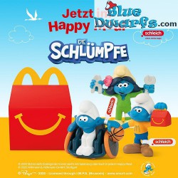 Pitufo con Happy Meal - Mc Donalds Happy Meal - Schleich - 2022 - 5,5cm