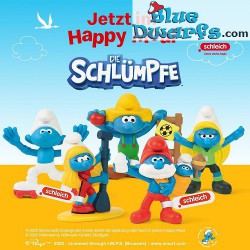 Papa smurf with baby smurf - Mc Donalds Happy Meal - Schleich - 2022 - 5,5cm