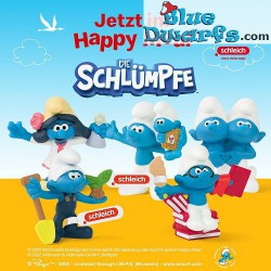 McDonald’s Kinderhilfe Schlumpf mit Baby Schlumpf - Mc Donalds Happy Meal - Schleich - 2022 - 5,5cm